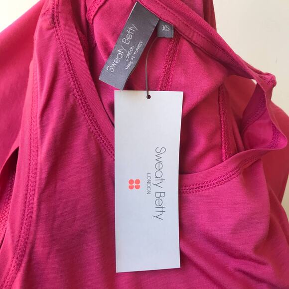 Sweaty Betty Easy Peazy Tayberry Pink Vest Tank Top - Picture 9 of 11
